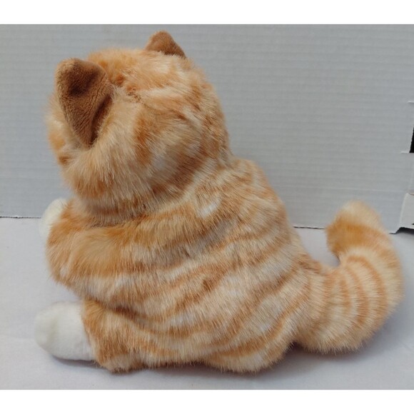 Folkmanis Cat Puppet Orange Tabby Kitten Chunky Body Animal Learning 9" - Picture 4 of 8